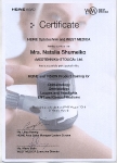 Сертификат об обучении специалистов нашей компании в августе 2014 года
